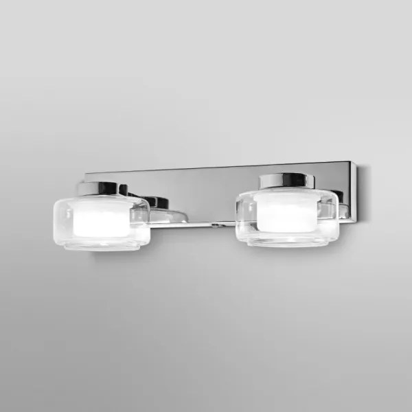 Osram-LED Applique da bagno ORBIS FLAME 2xLED/5,5W/230V IP44 cromo