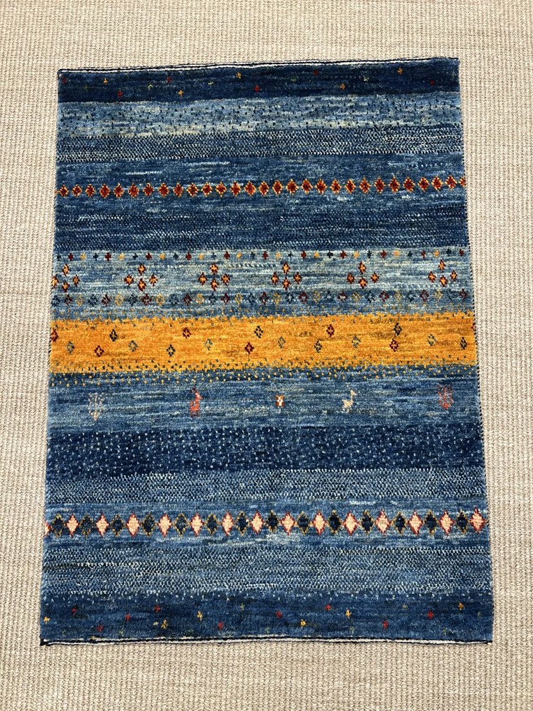 Loribaft Tappeto persiano 70x90 Blu (Iran) Annodato A Mano