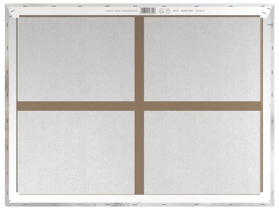Quadro con elementi dipinti a mano 70x100 cm White Tree – Styler