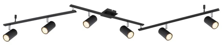 Globo 57910-6B - Faretto ROBBY 6xGU10/35W/230V nero