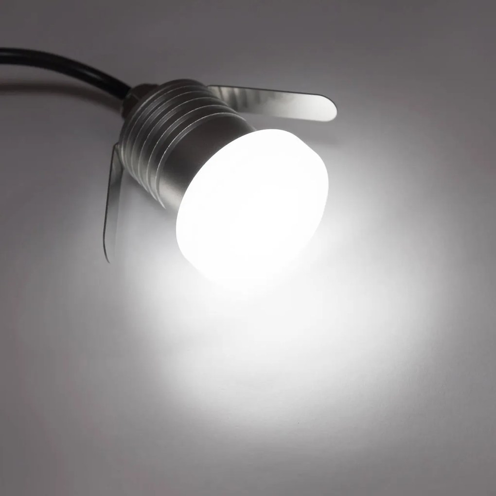 Faretto LED 1W IP65 Tondo Luce Diffusa - Professional Colore Bianco Naturale 4.000K