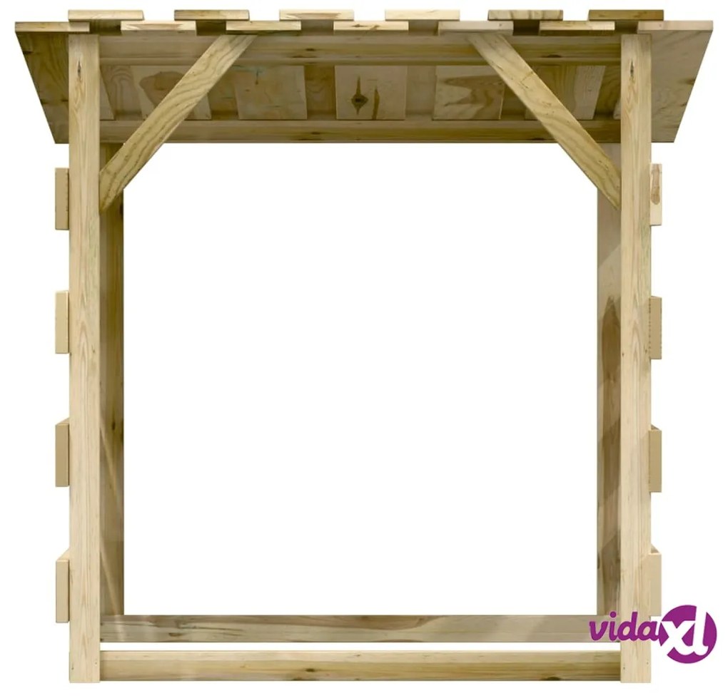 vidaXL Pergola con Tetto 100x90x100 cm in Legno di Pino Impregnato