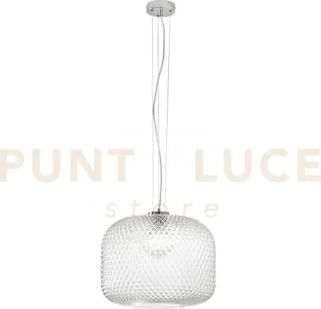 Lampadario a sospensione ashford sferica trasparente 1 luce attacco...