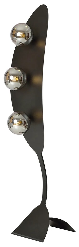 Piantana Minimal Dagda Acciaio Nero Grigio 3 Luci E14 Ip20