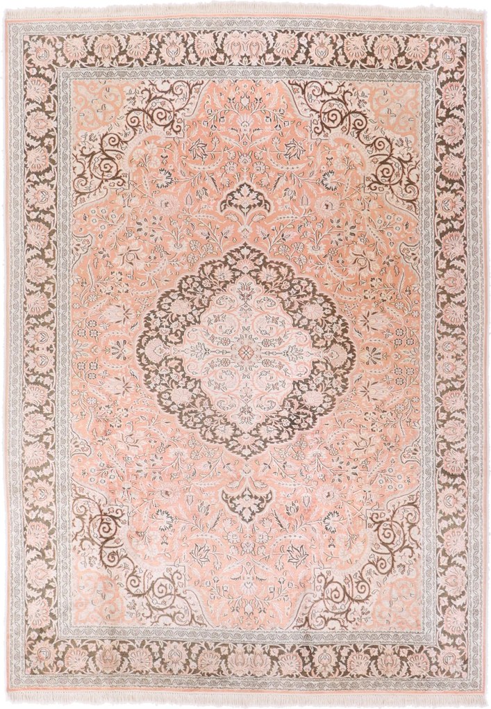 Cashmere Silk Tappeto orientale 220 x 300 (Indian) Annodato A Mano