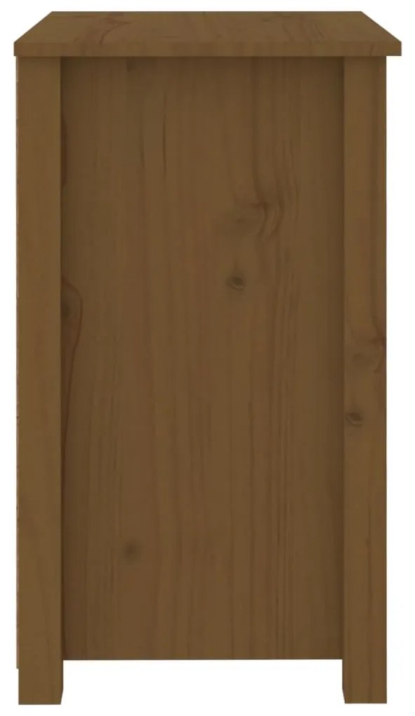 Comodino Miele 50x35x61,5 cm in Legno Massello di Pino