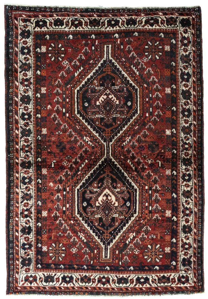 Shiraz Tappeto persiano 170x110 Rosso (Iran) Annodato A Mano