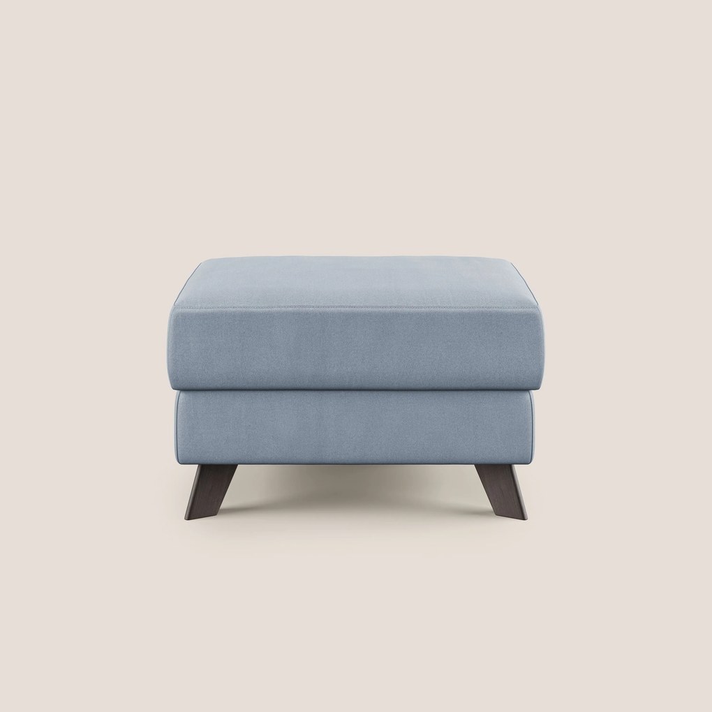 Moon Pouf contenitore e piedini alti in microfibra impermeabile T11