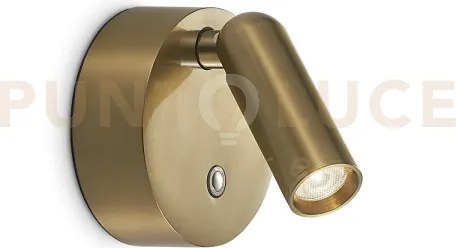 Bean applique a parete con interruttore tattile led 3000k 3w  200 l...