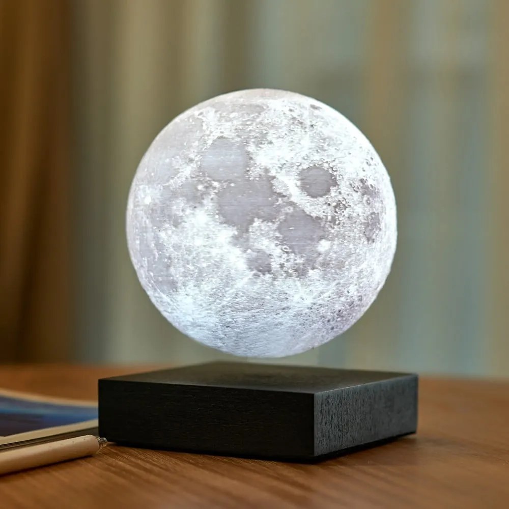 Lampada da tavolo nera (altezza totale 14 cm) Moon – Gingko