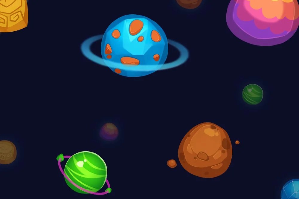 Quadro su tela – Pianeti magici