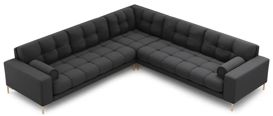Divano angolare variabile grigio scuro Bali - Cosmopolitan Design