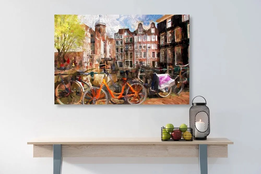 Stampa su tela – Amsterdam disegnata