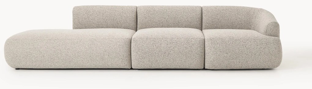 Chaise longue componibile 2 posti in bouclé Sofia