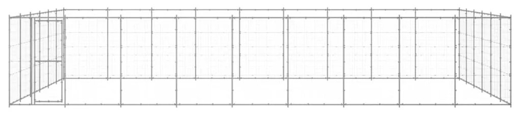 Gabbia per cani da esterno in acciaio zincato 65,34 m²
