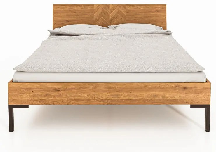 Letto matrimoniale in rovere 180x200 cm Abies 2 - The Beds