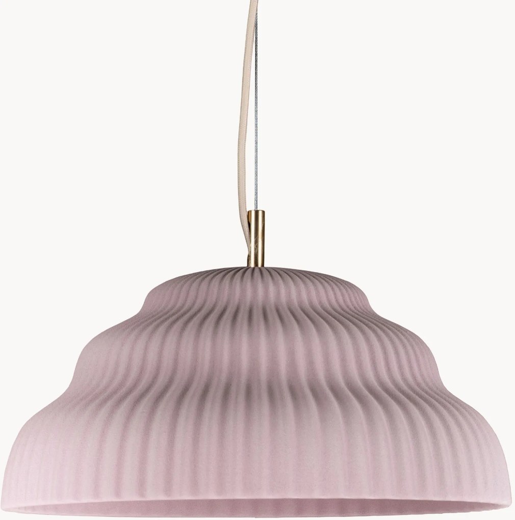 Lampada a sospensione in gres fatta a mano Kaskad, varie misure