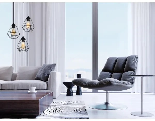 Lampadario a sospensione con filo DIAMENT 3xE27/60W/230V