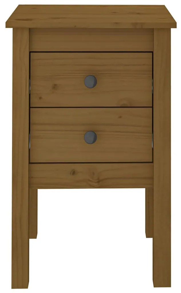 Comodino miele 40x35x61,5 cm in legno massello di pino