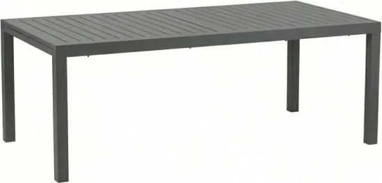 Tavolo In Alluminio Allungabile Da Esterno 100x200-300 Cm Ever Antracite