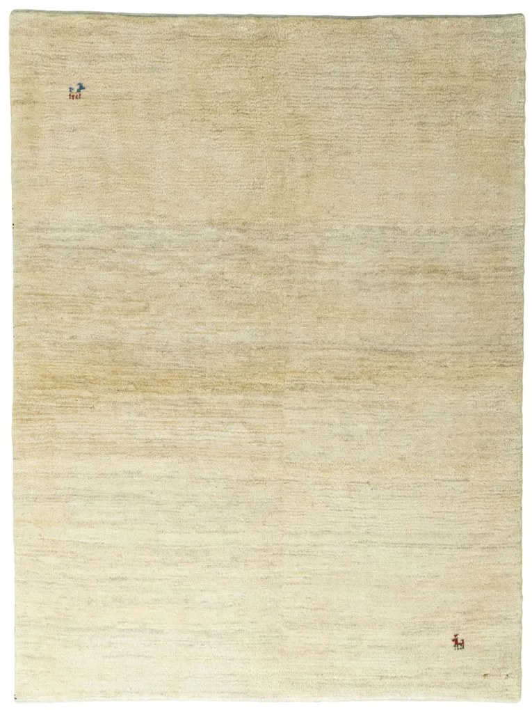 Gabbeh Tappeto 200x150 Beige (Iran) Annodato A Mano