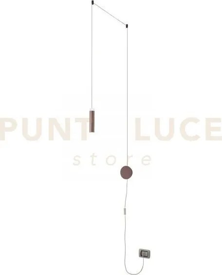 Applique a parete led candle bronzo in acrilico e alluminio 8w 720l...