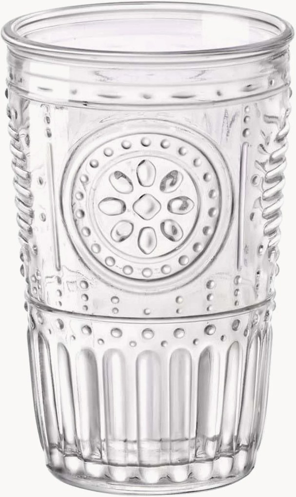 Set di 6 bicchieri Romantic