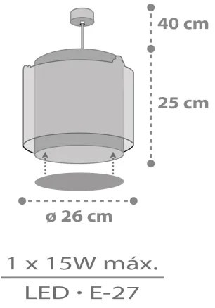 Dalber 76302 - Lampadario per cameretta SNOOPY 1xE27/15W/230V bianco/rosso