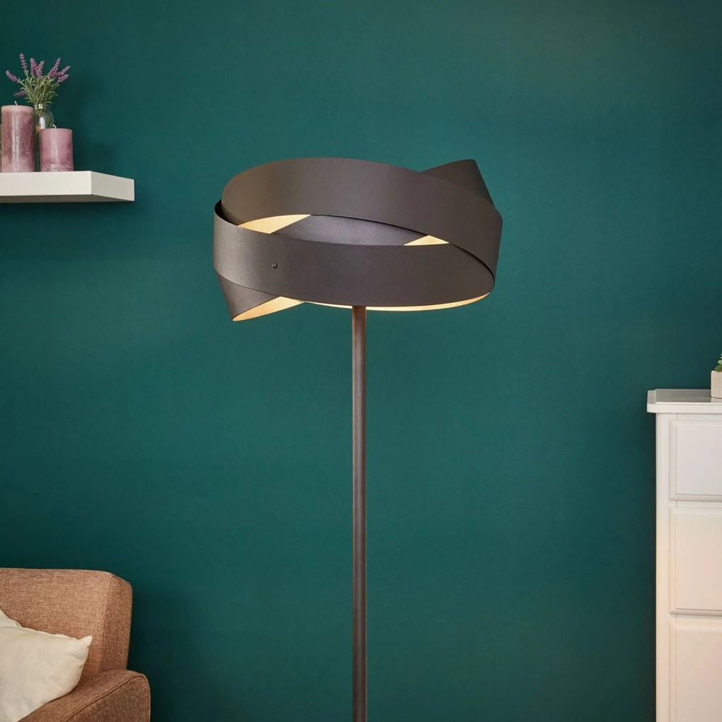 Lampada da terra Tornado Domiluce, Nero, Soggiorno / Sala da pranzo, Metallo, Moderno, Lampada da terra