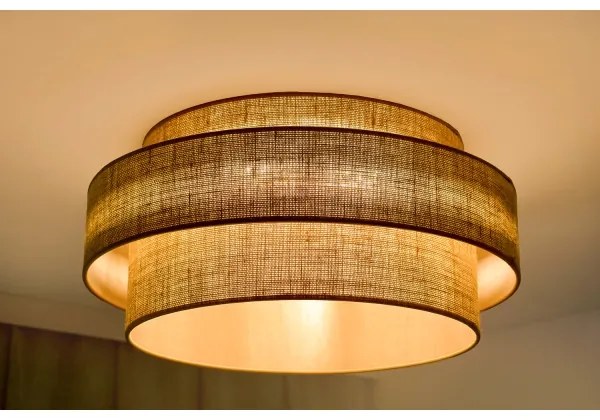 Brilagi - Plafoniera LED SPACE YUTE LED/12W/230V diametro 50 cm beige