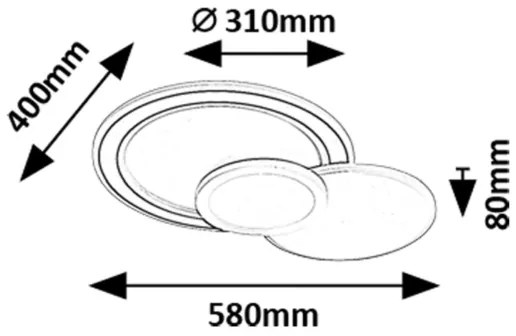 Rabalux 71402 - Plafoniera LED dimmerabile STAVROS LED/40W/230V 3000-6500K + telecomando
