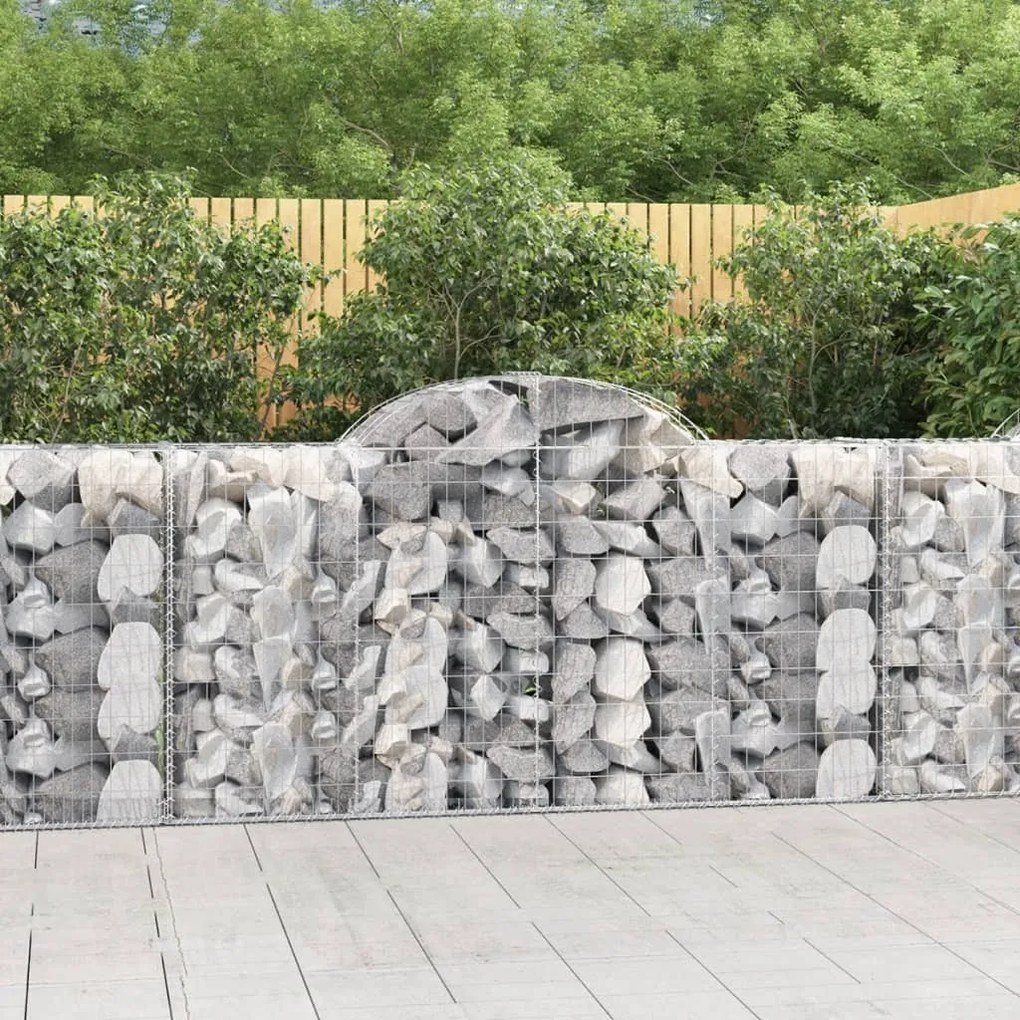 Cesti Gabbioni Ad Arco 9 Pz 200x50x100/120 Cm Ferro Zincato /