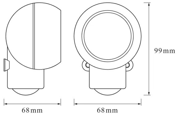 Osram - Lampada orientativa da esterno con sensore SPYLUX LED/0,3W/4,5V IP43