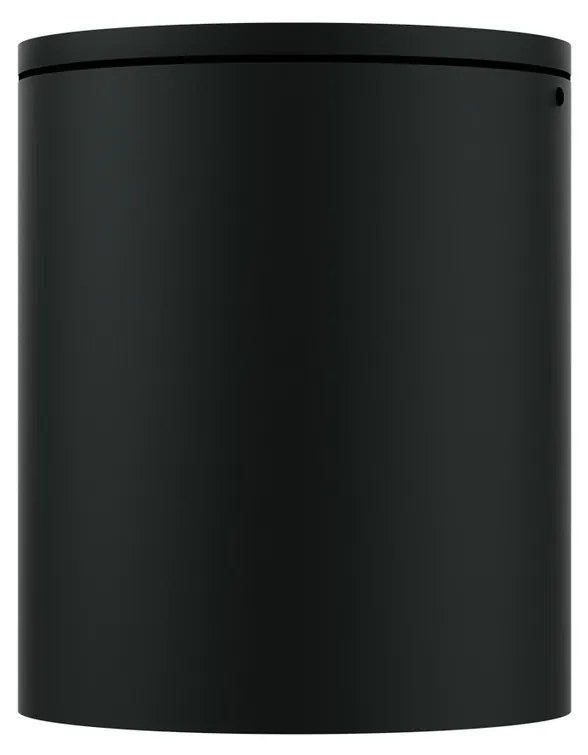 Applique da soffitto Cilindrica PAR30 IP54 in Alluminio e Vetro - Nera