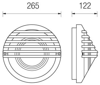 Astra Led Con Griglia In Alto 17W 3000°K