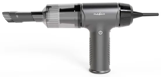 Nedis VCHHR100BK - Aspirapolvere portatile ricaricabile 2in1 90W/6000 mAh grigio/nero