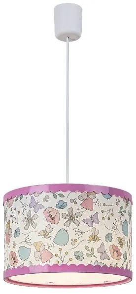 Rabalux - Lampadario a sospensione per bambini 1xE27/40W/230V rosa