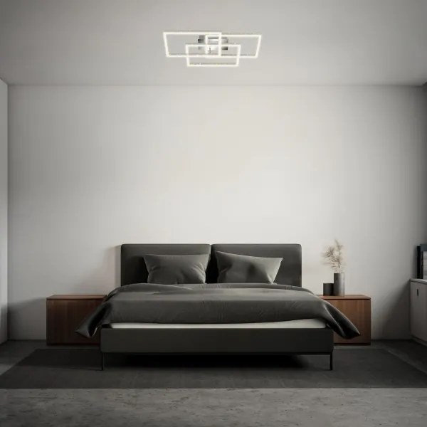 Brilo - Plafoniera LED dimmerabile FRAME LED/57W/230V 3000K cromo opaco