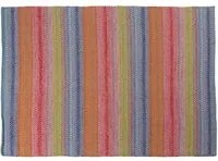 Tappeto moderno Cleveland, stile kilim, 100% cotone, multicoloree, 230x160cm