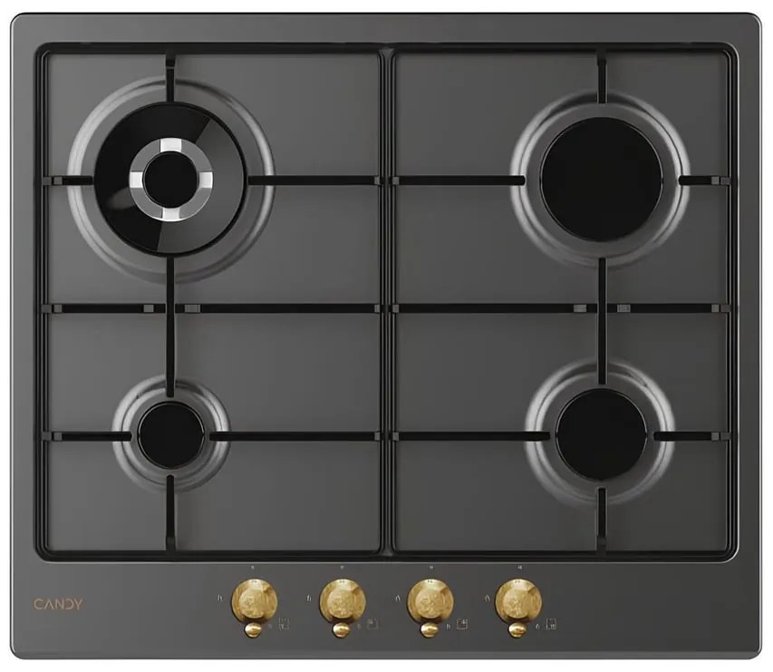 Piano cottura 4 fuochi CHW6BR4WGTGH BK CANDY gold
