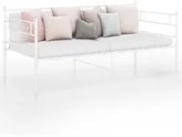 Telaio Divano Letto Bianco in Metallo 90x200 cm 324768