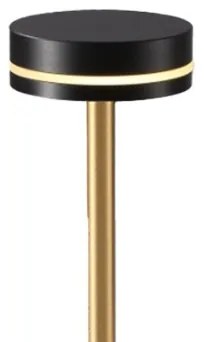 Lampada da tavolo LED dimmerabile ricaricabile SAM LED/5W/5V 3600 mAh nero/oro