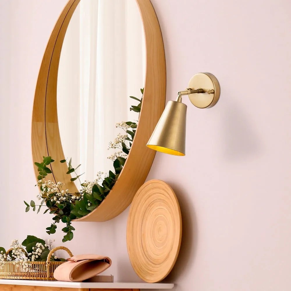 Lampada da parete dorata ø 10 cm Evander – Opviq lights