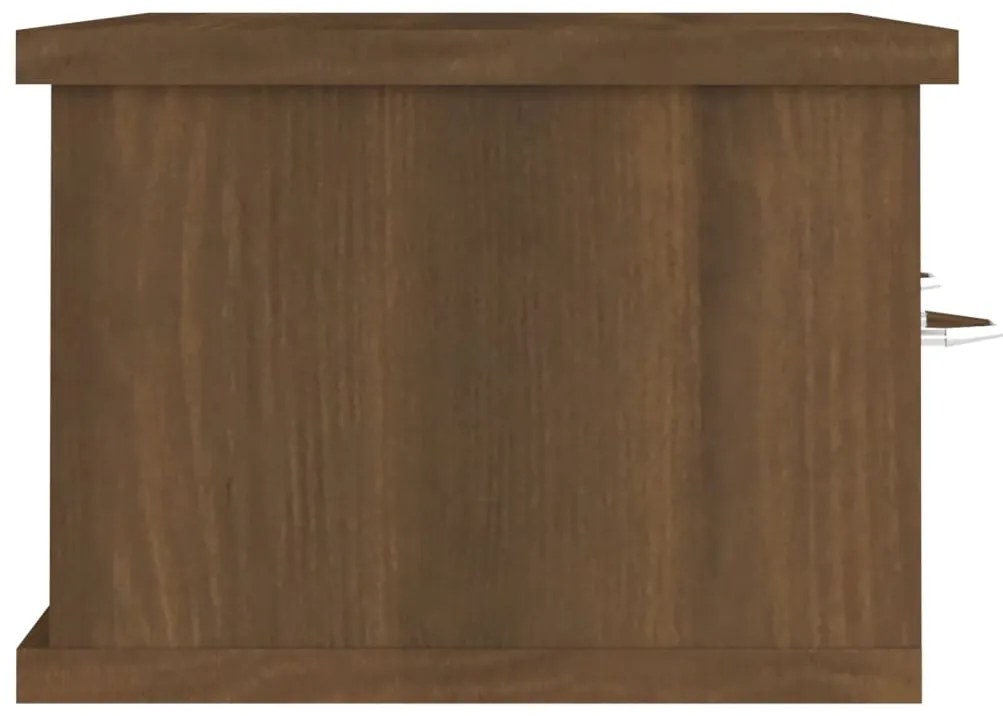 Armadietto parete rovere marrone 60x26x18,5cm legno multistrato