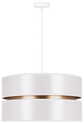 Duolla - Lampadario a sospensione con filo DUO 1xE27/15W/230V diametro 40 cm bianco/oro