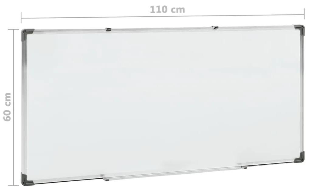 Lavagna Magnetica Bianca 110x60 cm in Acciaio