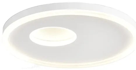 Plafoniera LED ACRYL Ø 50 cm bianco IP20 cct da bianco caldo al bianco neutro, 4900 lumen