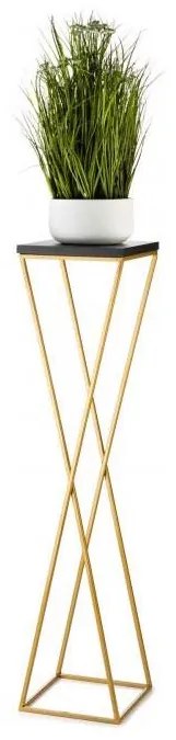 Portafiori LOFT 100x24 cm oro/nero