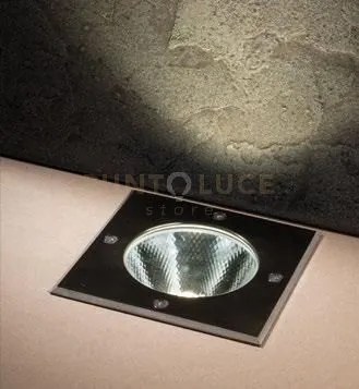 Faro a incasso calpestabile led walk acciaio quadrato 12w 1400lm 30...