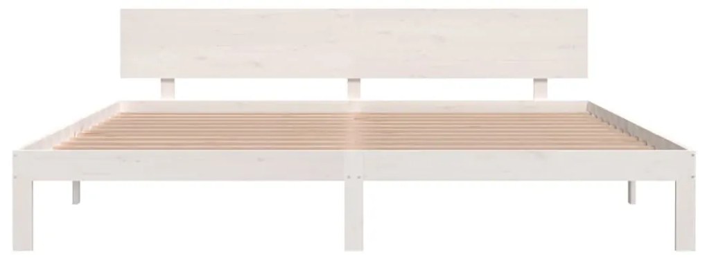 Giroletto bianco 200x200 cm in legno massello di pino